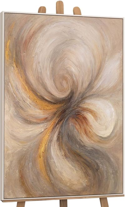 Canvas schilderij handgeschilderd energy of the flow abstract – YS-Art Gallery – Luxe wanddecoratie voor woonkamer – Modern schilderij voor slaapkamer en hal