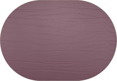 Daff Leatherixx Dumbo Placemat - Leer - Ovaal - 34 x 42 cm - Eggplant