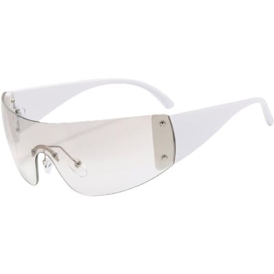 Nieuwste Luxe Millennium Stijl Eén Delige Zonnebril Vrouwelijke Designer Nieuwste Punk Sport Zonnebril Mannen Bril UV Bescherming 400 Stijlvolle Bril As shown in figure
