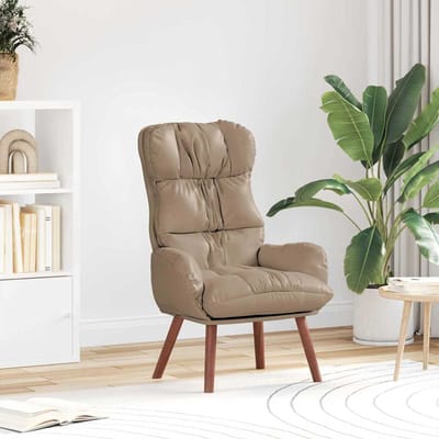 vidaXL - Fauteuil - Cappuccino - 69 - x - 74 - x - 93 - cm - Kunstleer