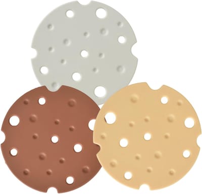 Silicone Potholders Set of 3 - Heat Resistant Coasters - Pot Round Candy Colors Potholders voor Restaurant Office Pots Teapots Hot Pans Keukenaccessoires