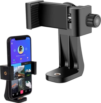 360° Draaibaar Smartphone Houder - Telefoonhouder voor Statief - Mobiele telefoon Clipper Met Grip - Telefoonhouder - LOUZIR