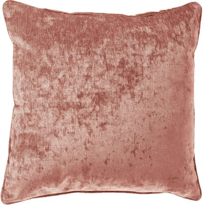 Dutch Decor LEWY - kussenhoes 45x45 cm - glansvelours - Muted Clay - roze - met rits - zonder binnenkussen