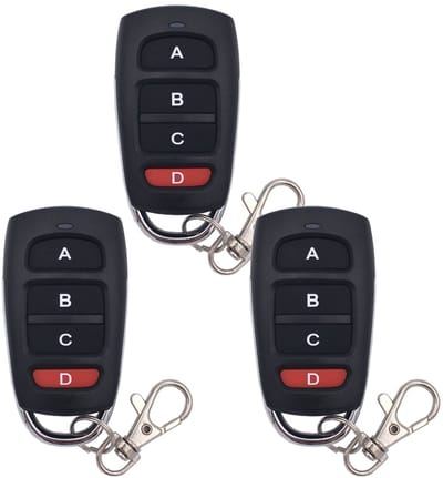 SnelShoppen - 3Pcs Universele Garage Deur Afstandsbediening 433MHz Duplicator, Draadloze Sleutelhanger Klonen, Sterke Signaal tot 50m