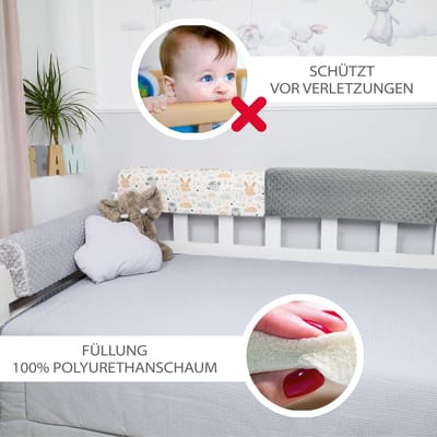 Solacis Opblaasbare bedrand - Bedhekje - Bedrand - Bedrand baby - Bedbeveiliging - Uitvalbescherming - Bedrail - Must have voor in uw bed!