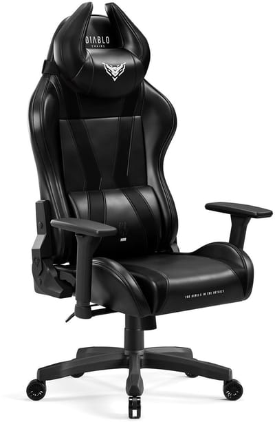 DIABLO CHAIRS - Gaming stoel X-Horn 2.0 Bureaustoel verstelbaar - King Size - Zwart