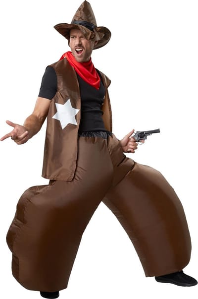 dressforfun - Opblaasbare cowboy - verkleedkleding kostuum halloween verkleden feestkleding carnavalskleding carnaval feestkledij partykleding - 302354