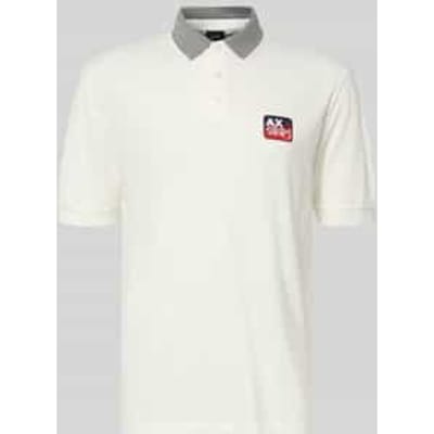 Poloshirt met labeldetail