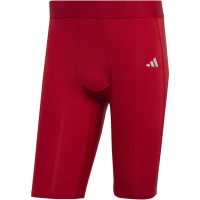 Adidas Techfit Aeroready Short Tights Heren Short Rood - Maat S