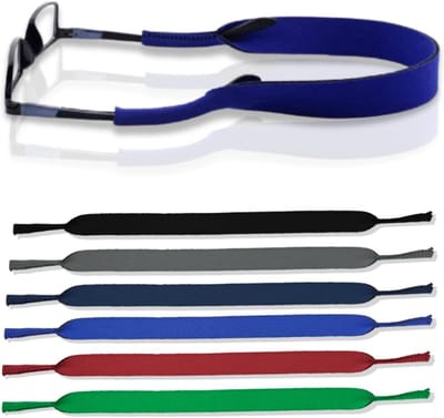 Set van 6 Unisex Brilbanden, Elastische Zachte Brilkettingen, Sport Brilstraps, Antislip Zonnebrilriemen voor Volwassenen en Kinderen