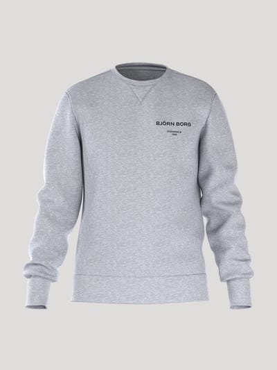 Björn Borg Essential 1 Sweater Heren Lichtgrijs 25 Trui Mannen - Maat S - Katoen