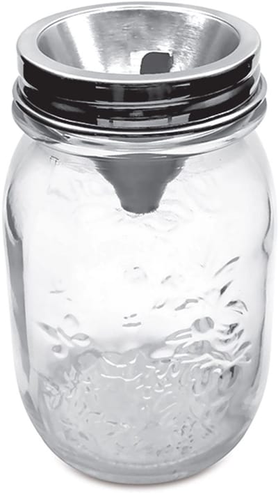 HappyTappi - Spiraalsnijder voor Groenten - Roestvrijstaal - Bormioli Glazen Pot - 500 ml - 8 x 8 x 13,5 cm.