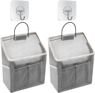 Hanging Organizer voor Muur en Deur, 2 Stuks Vouwbare Opbergzakken met Vakken voor Badkamer, Keuken en Kamperen