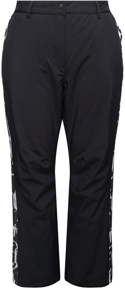 Ulla Popken - Dames - HYPRAR functionele broek waterdicht klittenband - Zwart - Maat 42