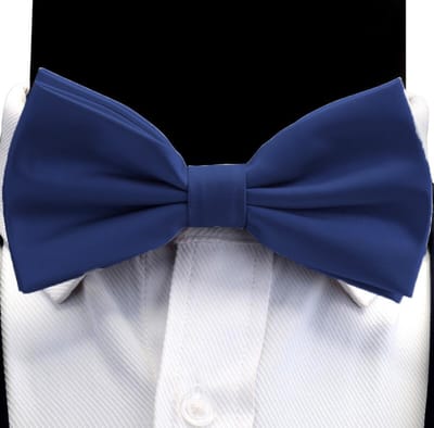 Vlinderdas - 100% zijden - royal blue - luxe en chique vlinderstrik - volwassenen - waterafstotend - Cadeau