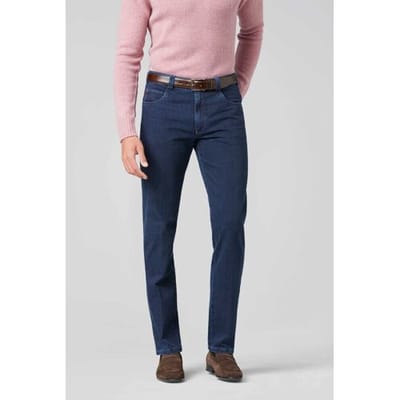 Meyer Jeans Diego Cross Contrast Denim Organic Cotton Donker Blauw / male