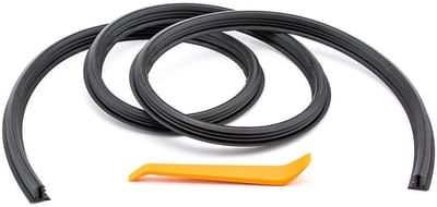 Allecto - Rubber Sealing Strip - Geluidsisolatie - 2 Meter - Zwart - Stofpreventie - Ideaal voor auto-interieur - Geschikt voor diverse voertuigen
