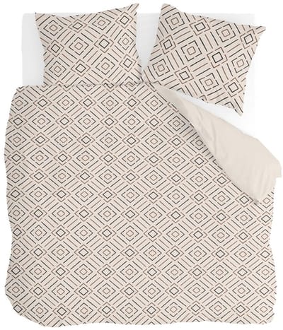 Byrklund Dekbedovertrek Vivid Lines - 200x220 - 100% Polyester - Beige