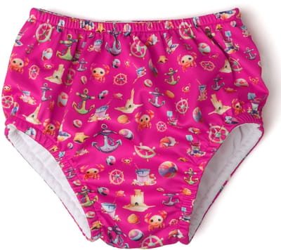 Zwemluier wasbaar - Zwembroek baby - Kiokids Roze - Maat S (4,5-8 kg)