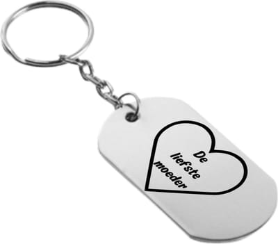 Akyol - Sleutelhanger liefste moeder - verjaardag love - cadeau voor mama - Moederdag cadeau - Familie cadeau - Bedankje - Gegrafeerd