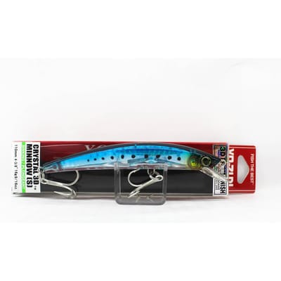 Yo Zuri 3D Crystal Minnow 110 mm Zinkend Kunstaas F1149-GHIW (6201) black