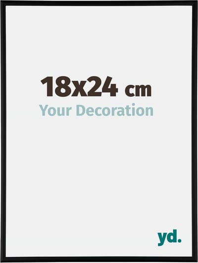 Your Decoration - Fotolijst 18x24 cm - Aluminium - Zwart Mat - Kent