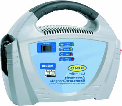 Auto Acculader - Batterijlader Voertuig - Motor Starten - Automatisch Opladen - 8 Ampère - Grijs