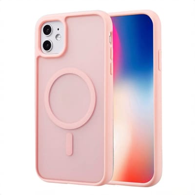 imoshion Hoesje - Geschikt voor iPhone 11 - Color Guard Backcover geschikt voor MagSafe - Lichtroze