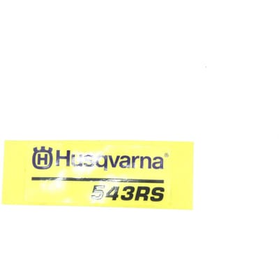 Husqvarna 543rs cilinderkap sticker