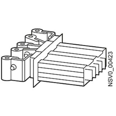 Siemens BVP:262002 BD2C-250-VE Voedingsbox Koper Lichtgrijs 5-polig 150 mm² 250 A 690 V/AC 1 stuk(s)