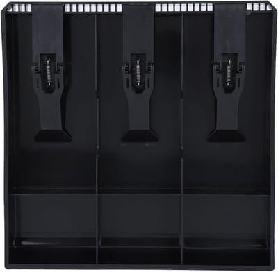 Geldlade Inzetbakje - Geldlade Organizer - Geld Sorteren - Draagbaar Ontwerp - 24 x 24 x 3.5 cm - Zwart