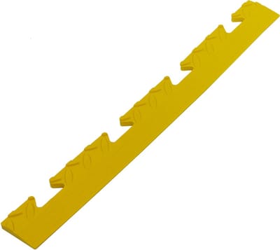 PVC kliktegel randstuk female geel
