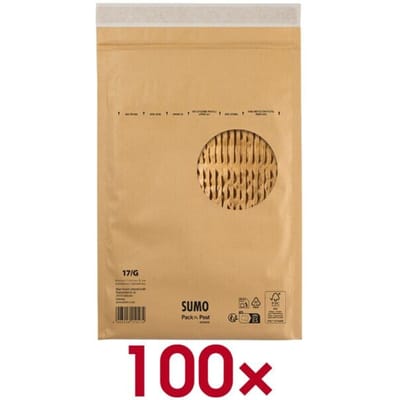 Verzendzak met papieren vulling SUMO&reg; SU1517 zonder venster 100 stuks, 245 × 340