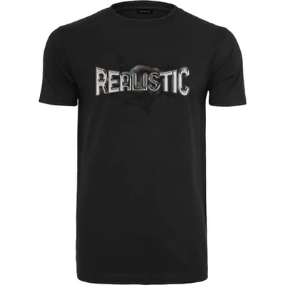 Mister Tee - Realistic Heren T-shirt - M - Zwart