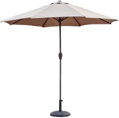 Zonneparasol Paraplu - Terrasparasol Buiten - Schaduw Creëren - UV-Beschermend Doek - 270 cm - Antraciet