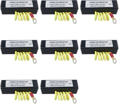 Netwerk Overspanningsbeveiliging - PoE Bescherming - IP Camera Beveiliging - Snelle Energie Absorptie - 8 Poort Switch