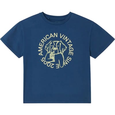 T-shirt met opdruk voor kinderen American Vintage Fizvalley