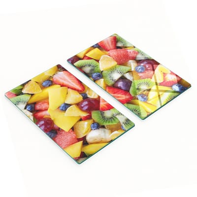 Multifunctionele decoratieve glazen snijplank voor fruit in de keuken, 2x30x52 cm