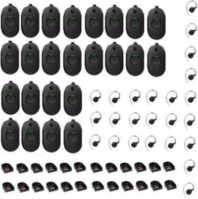 Set van 24 Motorola CLP446E Mini Portofoons met oortje en tafelladers