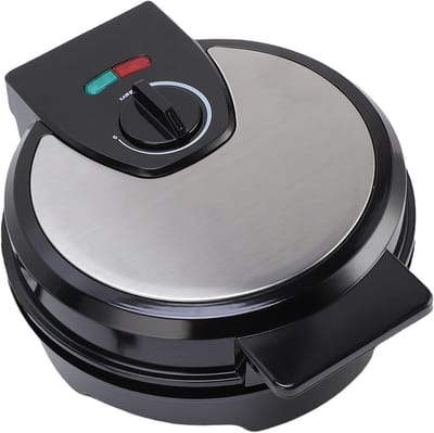 Donut Maker - Apparaat voor Gebak - Snacks Maken - Dubbelzijdige Verwarming - Maakt 7 Donuts - Zwart