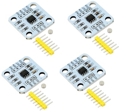 Hoogwaardige 12-bits magnetische encoderset voor hoekmeting, inductie en precisie, inclusief magneet, 4 stuks