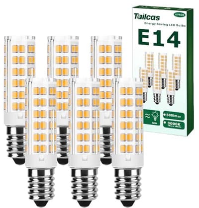 Ledlamp E14 5W Warmwit 3000K Niet Dimbaar 500lm 6 Stuks