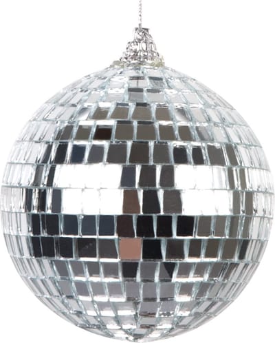 Boland - Set 6 discoballen (XS) zilver - Glitter & Glamour - Glamour - 80's - NYE - Oudjaarsavond