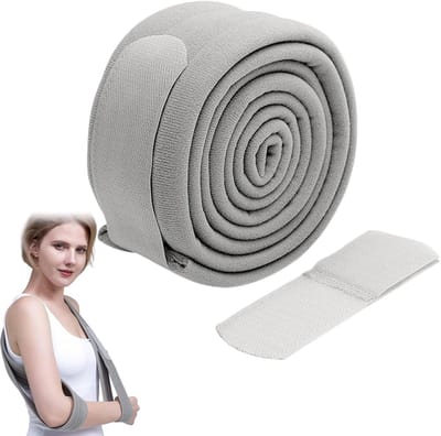 Verstelbare en Lichtgewicht Arm Loops voor Comfortabele Schouderondersteuning bij Letsels, Ademend Design voor Hand en Elleboog, Grijs