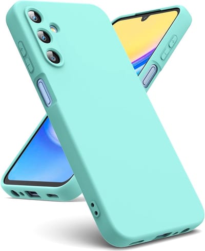 Hoesje geschikt voor Samsung Galaxy A15 hoesje zacht siliconen- Arara backcover- Mint Groen