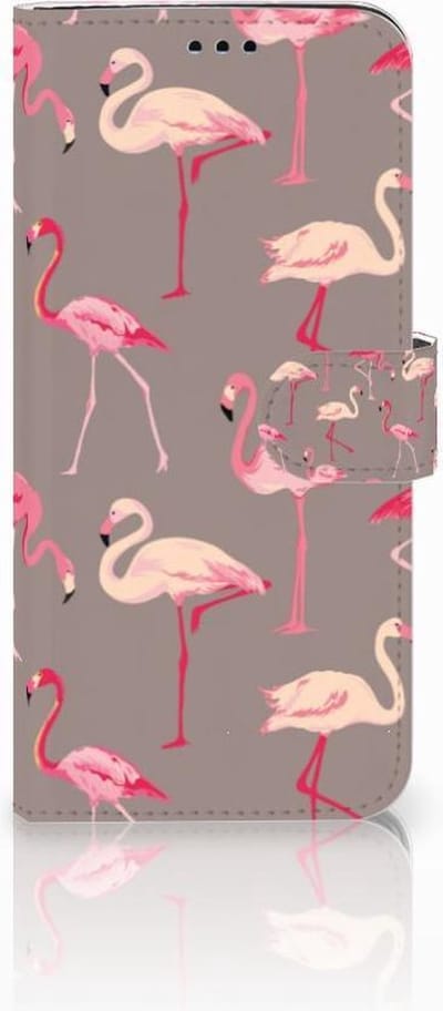 Samsung Galaxy S9 Plus Telefoonhoesje met Pasjes Flamingo