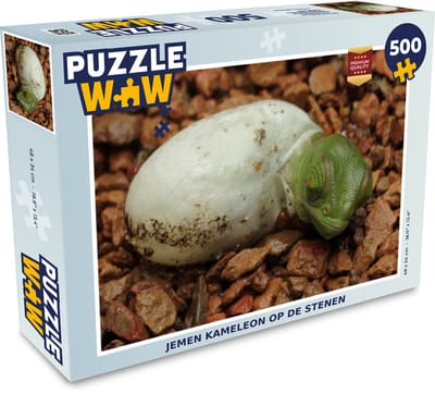 Puzzel Dier - Kameleon - Ei - Legpuzzel - Puzzel 500 stukjes