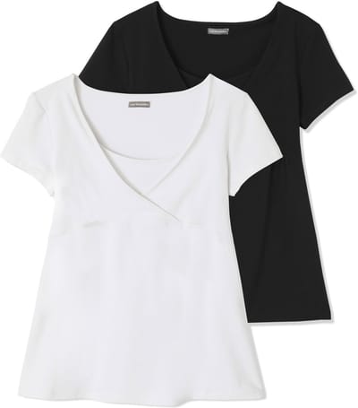 Vertbaudet Lot van 2 T-shirts voor zwangerschap en borstvoeding