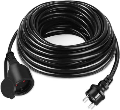 Stevige Verlengkabel 10 Meter - IP44 Waterdicht voor Binnen en Buiten