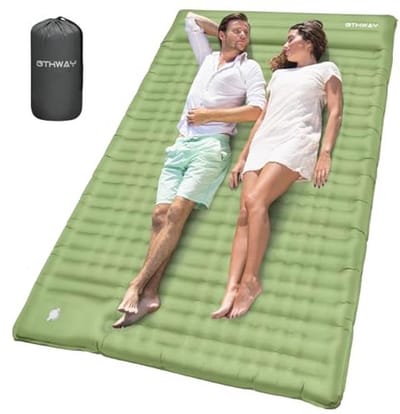 Zelfopblazende Campingluchtmatras voor 2 Personen - 12 cm Dikte, Ultralicht en Comfortabel